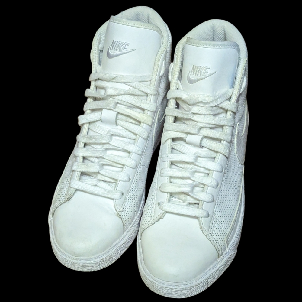 Nike Women's All-White High-Top Sneakers